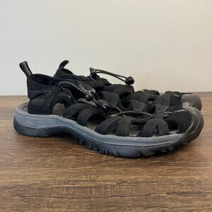 Keen Women’s 7 Black Hiking Sandals Water Outdoor Shoes Closed Toe Secure Fit